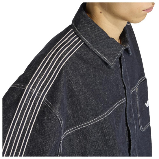 Adidas Ανδρικό πουκάμισο Denim Button Up Short Sleeve Work Shirt